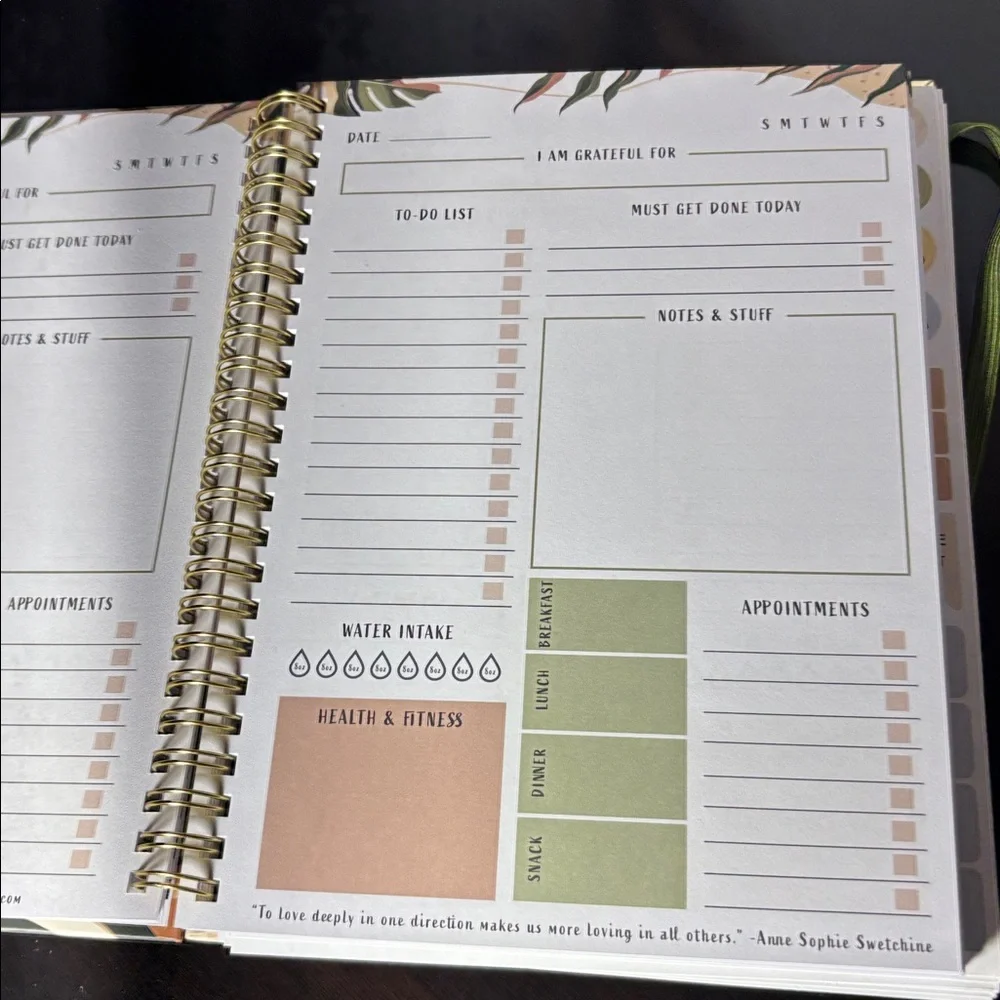 Zicoto To Do Planner with Leaf Design